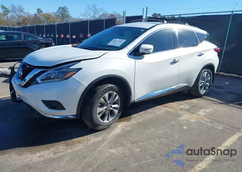 2018 Nissan Murano Sv z USA, uszkodzony, nr VIN 5N1AZ2MG1JN129202